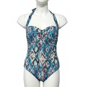 Catalina Womens Swimsuit Size M Blue One Piece One Piece Colorful Vacation